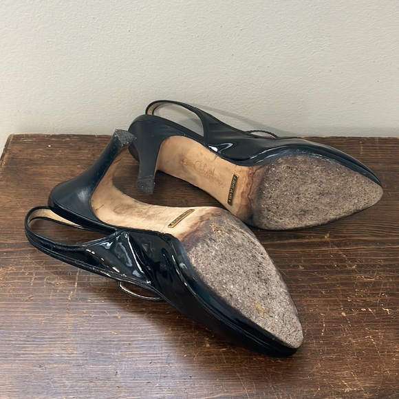 Cole Haan black patent leather Mary Jane sling backs in size 8B - Picture 3 of 5